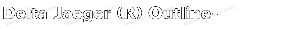 Delta Jaeger (R) Outline字体转换